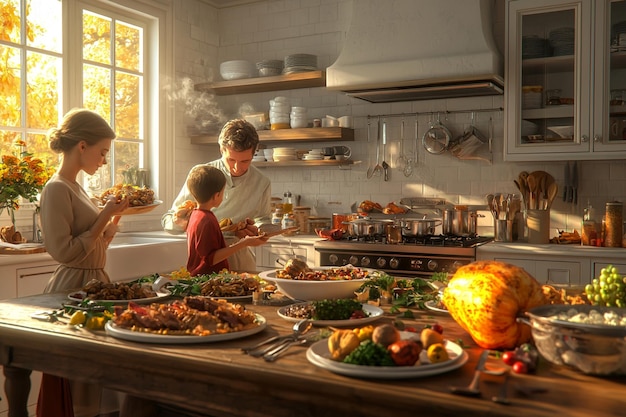 Kolacja domowa na stole